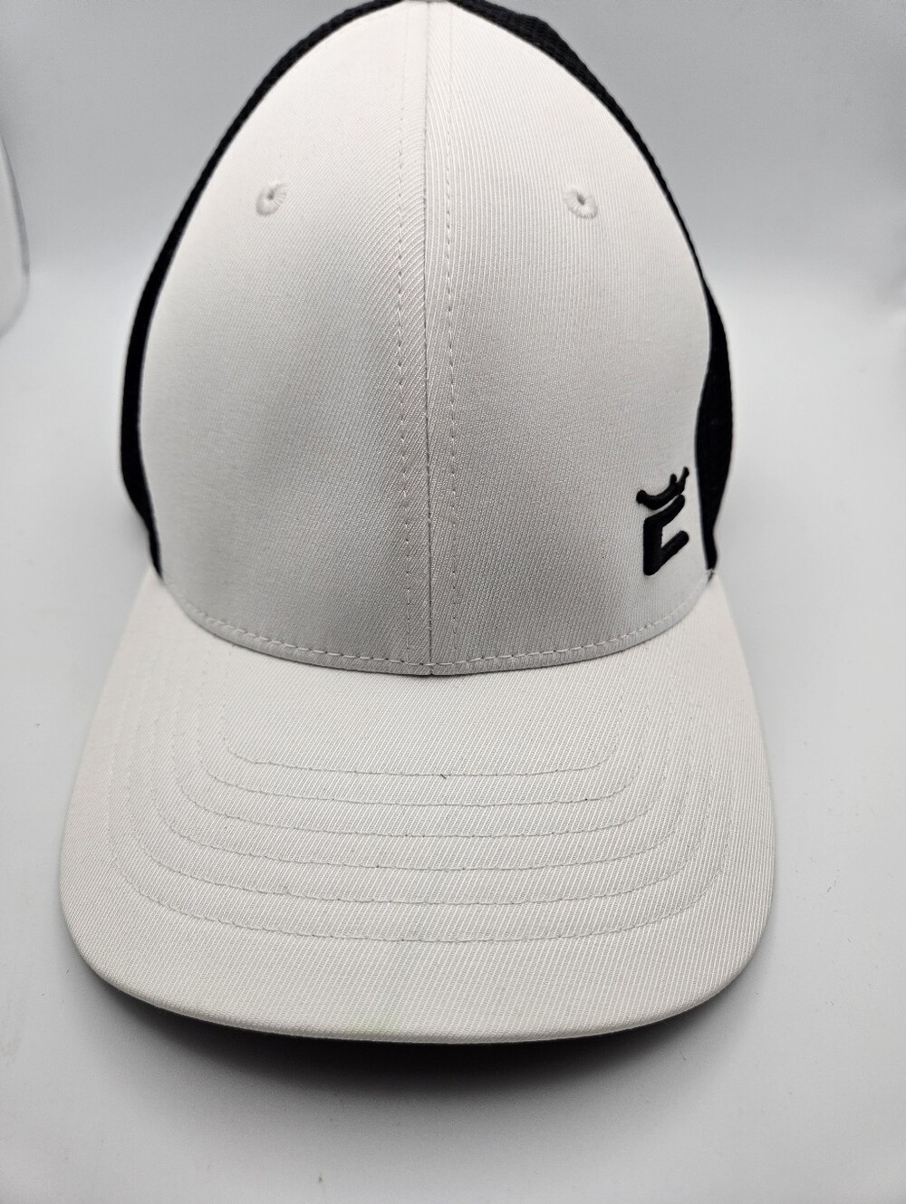 Cobra Men's Golf White and Black Baseball Cap with Embroidered Logo